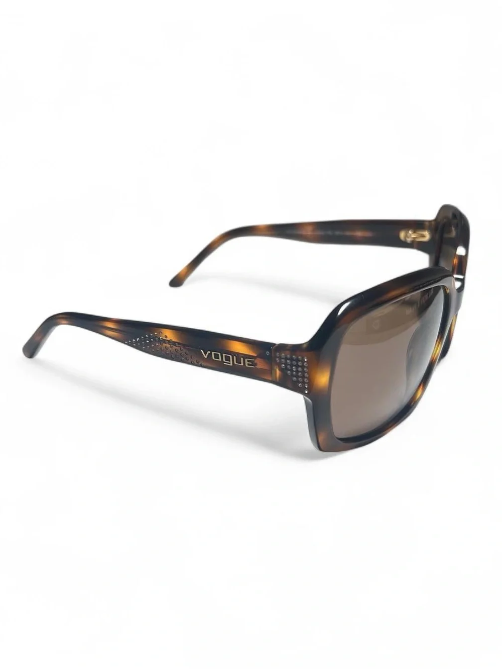 Vogue Women's Tortoiseshell Sunglasses - Brown and Amber Frame